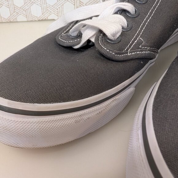 Vans Off The Wall Ortholite Sneakers Women's Size 8.5 Grey 721356 Lace Up Canvas - Picture 12 of 12